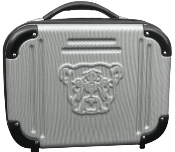 Bulldog BD580 Double Molded Pistol Case made of ABS Polymer with Gray Finish & Black Trim TSA Lock Egg Crate Foam & Heavy-Duty Zipper Holds up to 4 Handguns