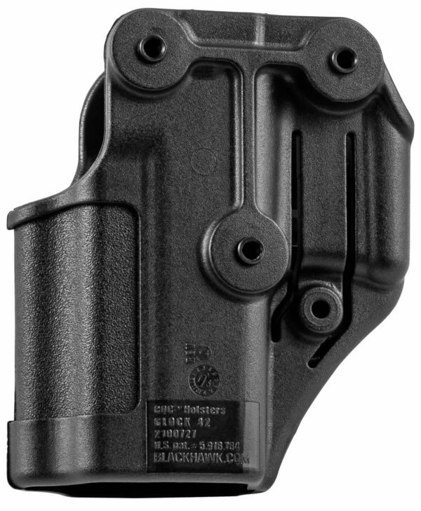 Blackhawk 410567BKR Serpa CQC Concealment Black Matte Polymer OWB Fits Glock 42 Right Hand