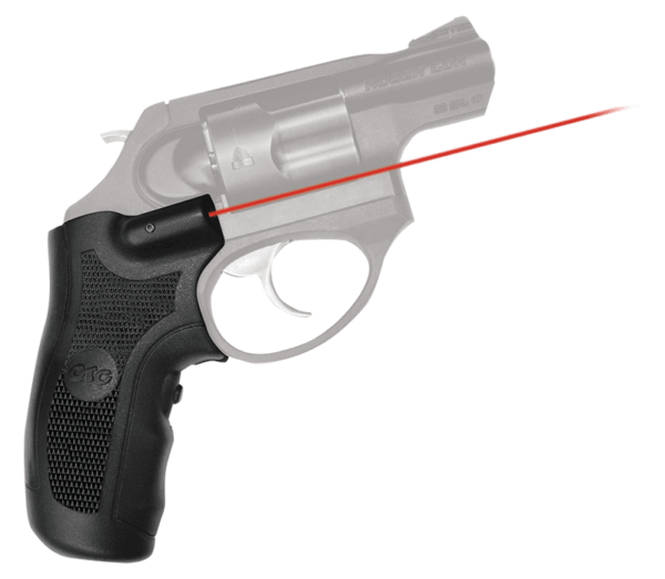 Crimson Trace LG415 Lasergrips 5mW Red Laser with 633nM Wavelength & 50 ft Range Black Finish for Ruger LCR LCRx
