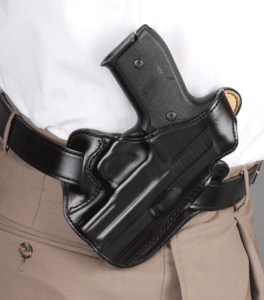 Desantis Gunhide 001BA21Z0 Thumb Break Scabbard Belt 1911 Colt Gov Leather Black