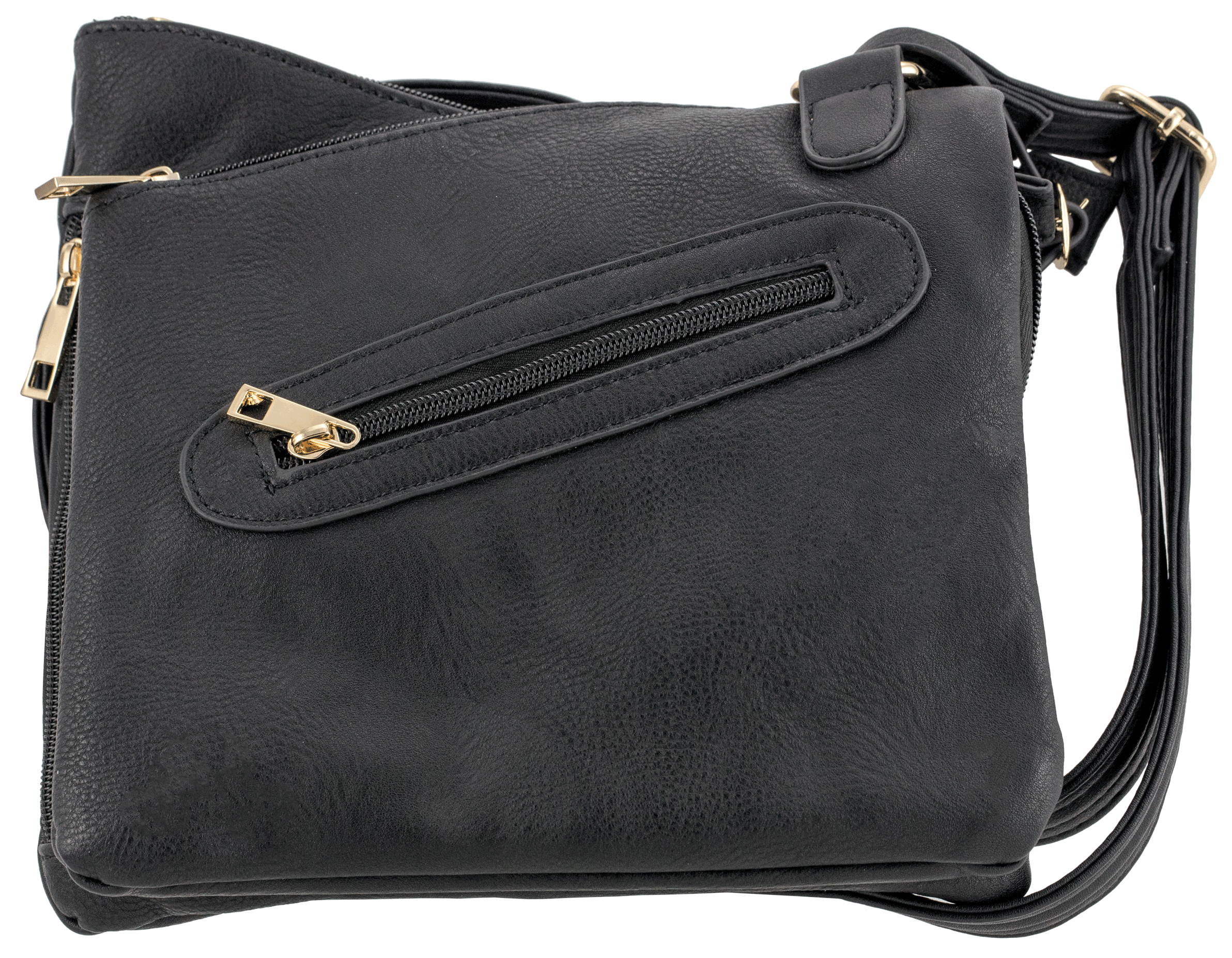 Bulldog BDP030 Cross Body Purse w/Holster Black Leather for Small Autos ...