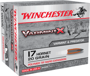 Winchester Ammo X17P Varmint X 17 Hornet 20 gr Polymer Tip Rapid Expansion 20rd Box