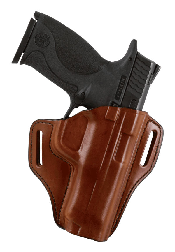 Bianchi 25018 57 Remedy OWB Size 10 Black Leather Belt Slide Fits Colt 1911 Government Right Hand