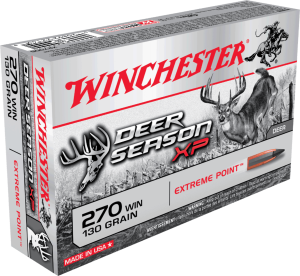 Winchester Ammo X270DS Deer Season XP 270 Win 130 gr Extreme Point 20rd Box