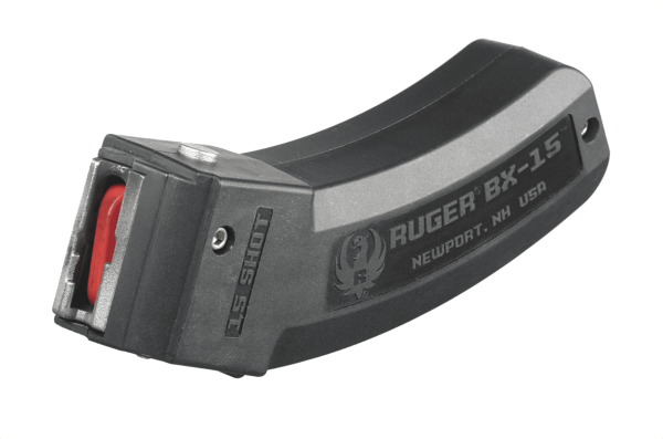 Ruger 90463 BX-15 15rd Magazine Fits Ruger 10/22/SR/American Rimfire/ 77/Charger 22LR BX-15 Black