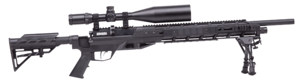 Benjamin BTAP22SX Tactical Armada PCP 22 Pellet 10+1 Shot Black Black Receiver Black M4 Telescopic Stock Scope 4-16x50mm AO