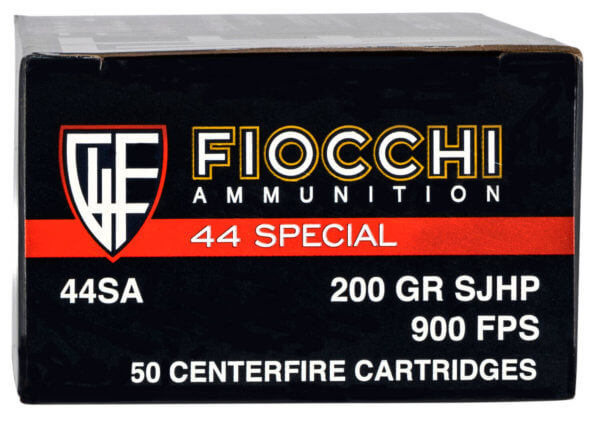 Fiocchi 44SA500 Defense Dynamics  44 S&W Spl 200 gr Semi Jacketed Hollow Point 50rd Box