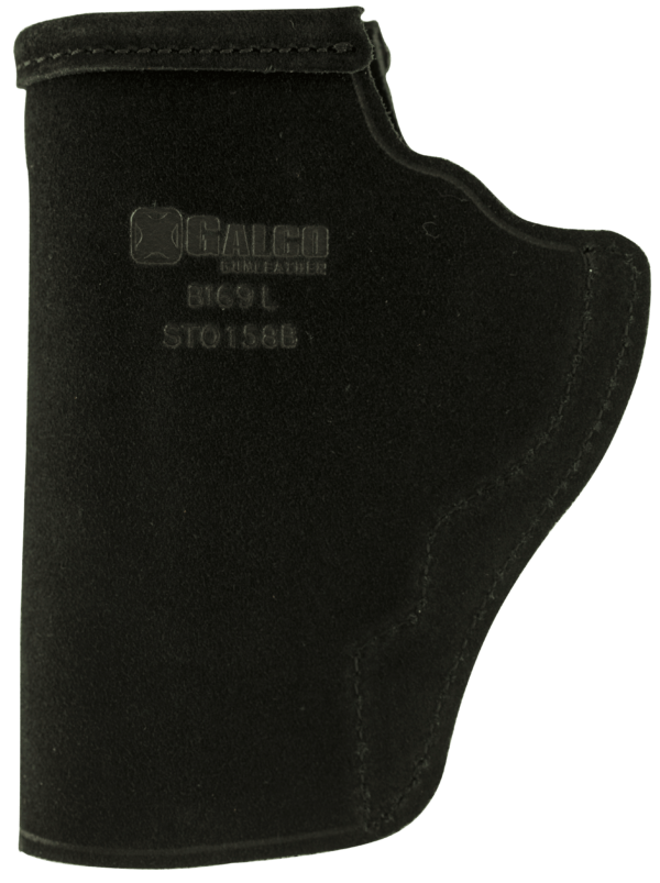 Galco STO158B Stow-N-Go IWB Black Leather Belt Clip Fits S&W J Frame Fits Charter Arms Undercover Right Hand