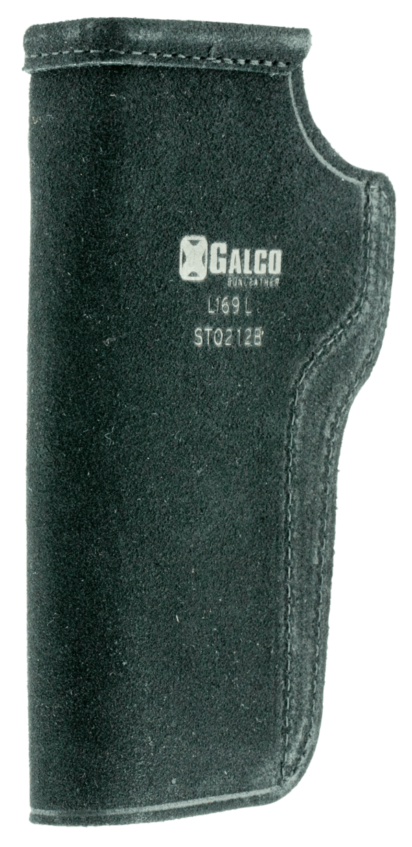 Galco STO224B Stow-N-Go IWB Black Leather Belt Clip Fits Glock 17 Gen1-5/22 Gen2-5/31 Right Hand
