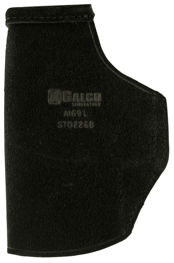 Galco STO224B Stow-N-Go IWB Black Leather Belt Clip Fits Glock 17 Gen1-5/22 Gen2-5/31 Right Hand