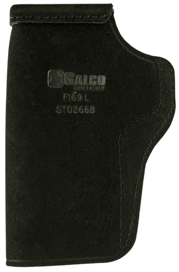 Galco STO266B Stow-N-Go IWB Black Leather Belt Clip Fits 1911 4-4.25″ Barrel Right Hand