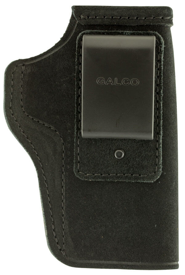 Galco STO266B Stow-N-Go IWB Black Leather Belt Clip Fits 1911 4-4.25″ Barrel Right Hand