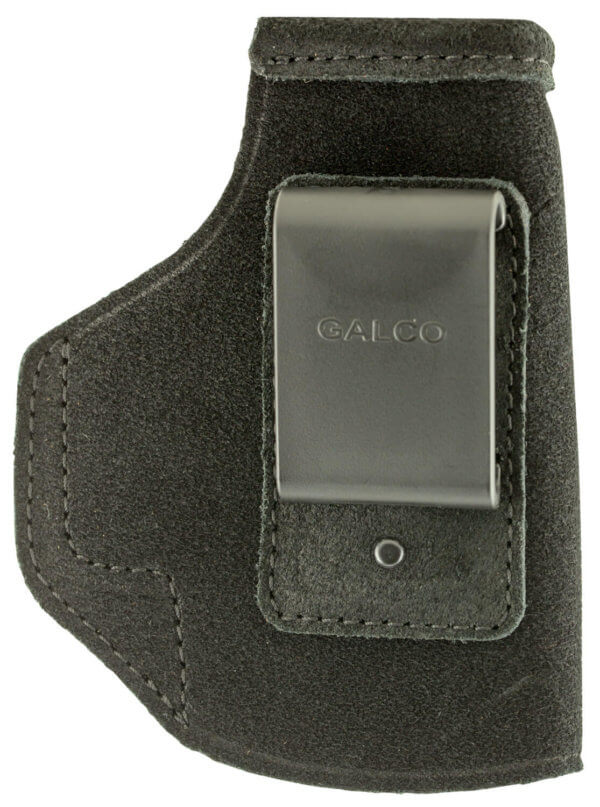 Galco STO286B Stow-N-Go IWB Black Leather Belt Clip Fits Glock 26 Gen3-5/27 Gen3-5/33 Right Hand
