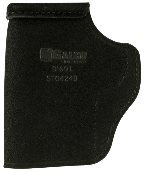 Galco STO424B Stow-N-Go IWB Black Leather Belt Clip Fits 1911 3″ Barrel Right Hand