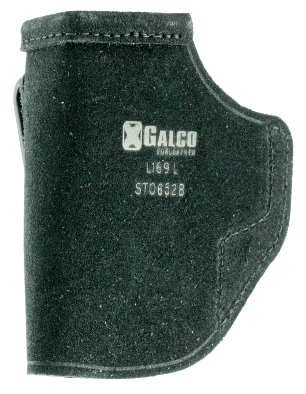 Galco STO652B Stow-N-Go  IWB Black Leather Belt Clip Fits S&W M&P Shield/Walther PPS/S&W M&P Shield 2.0 Right Hand
