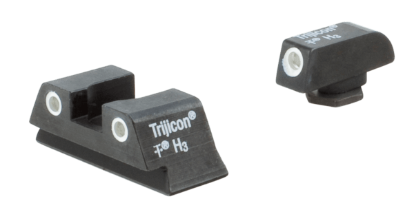 Trijicon 600777 Bright & Tough Night Sights Fits Glock 42/43 Tritium Green w/White Outline Front Tritium Green w/White Outline Rear