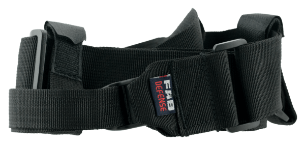 FAB Defense FXSL2 SL-2 Sling made of Black Nylon Webbing with 35″ OAL 1.97″ W Three-One Point Design & Storage Pouch for AR Platforms