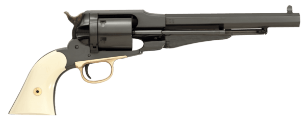 Taylors & Company 550760 Remington Conversion LawDawg 45 Colt (LC) Caliber with 8  Barrel  6rd Capacity Cylinder  Overall Blued Finish Steel & 2-Piece Ivory Grip”
