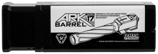 Strike Industries GARKBARREL17 ARK Replacement Barrel 9mm Luger 4.49″ Black Nitride Finish 416R Stainless Steel Material for Glock 17 Gen1-4
