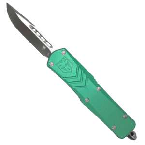 CobraTec Knives STBFSXSDNS FS-X Small 2.50″ OTF Drop Point Plain D2 Steel Blade/Tiffany Blue Anodized Aluminum Handle Features Glass Breaker Includes Pocket Clip