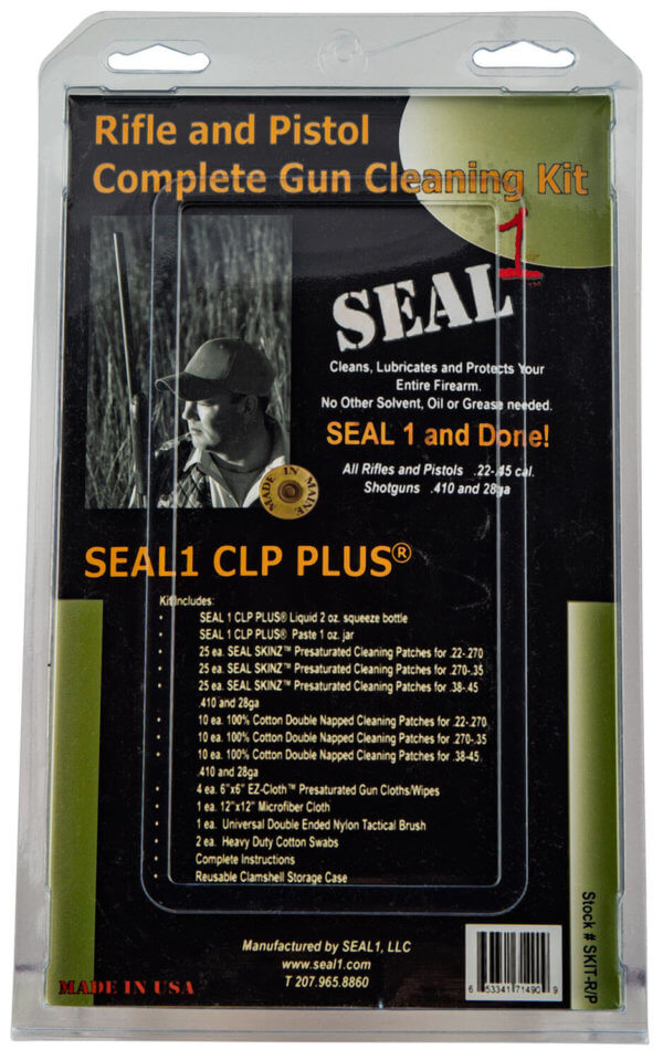 Seal 1 SKIT-R/P Complete Gun Cleaning Kit Rifle and Handgun .22-.45 Cal 1 Kit