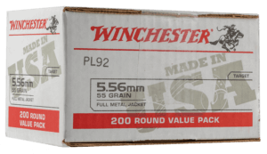 Winchester Ammo WM193200 USA 5.56x45mm NATO 55 gr 3270 fps Full Metal Jacket (FMJ) 200rd Box (Value Pack)