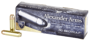 ALEXANDER ARMS LLC AB350XTPBOX OEM 50 Beowulf 350 gr Hollow Point (HP) 20rd Box