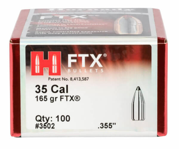 Hornady FTX 35 Cal .355 165 gr Flex Tip eXpanding 100