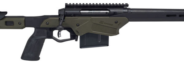 Savage Arms 57552 Axis II Precision 6.5 Creedmoor 10+1 22″ Matte Black Barrel/Rec OD Green Adjustable MDT Aluminum Chassis Polymer Grip