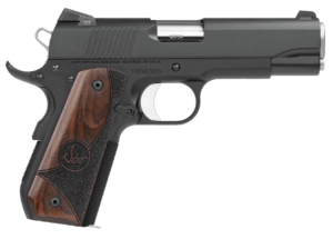 Dan Wesson 01808 Specialist Commander 45 ACP 4.25″ 8+1 Overall Black Finish with Serrated Slide Black & Brown G10 Grip & Picatinny Rail