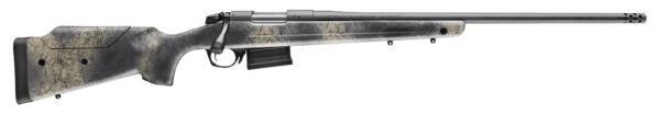 Bergara Rifles B14S652 B-14 Wilderness Terrain 6.5 Creedmoor 5+1 24″ Threaded  Sniper Gray Cerakote Barrel/Rec  Adj. Cheek Piece SoftTouch Woodland Camo Stock with Mini-Chassis  Omni Muzzle Brake