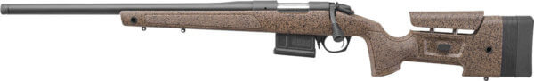 Bergara Rifles B14S382 B-14 Wilderness HMR 6.5 Creedmoor 5+1 24″ Threaded  Sniper Gray Cerakote Barrel/Rec  Adj. SoftTouch Woodland Camo Stock with Mini-Chassis  Omni Muzzle Brake