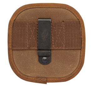 Browning 121040084 Santa Fe Shell Carrier Tan Canvas w/Leather Accents Capacity 1 Box Belt Clip Mount