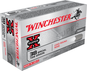 Winchester Ammo X38S1P Super X Target 38 Special 158 gr Lead Round Nose (LRN) 50rd Box