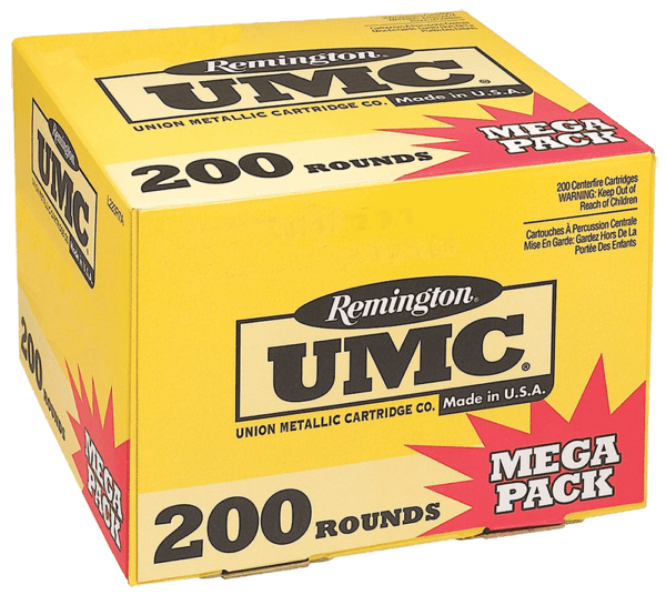 Remington Ammunition 23683 UMC Mega Pack 223 Rem 55 gr Full Metal Jacket (FMJ) 200rd Box