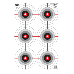 Birchwood Casey 37209 EZE-Scorer Multiple Bull’s-Eye Bullseye Paper Universal 12″ x 18″ Black/White 10 Pk.