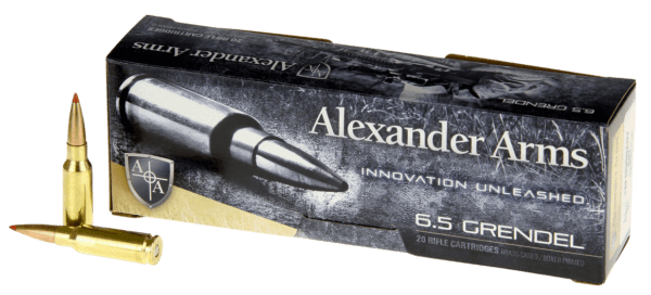 Alexander Arms AG129SSTBX SST Hunting 6.5 Grendel 129 gr Hornady Super Shot Ballistic Tip 20rd Box