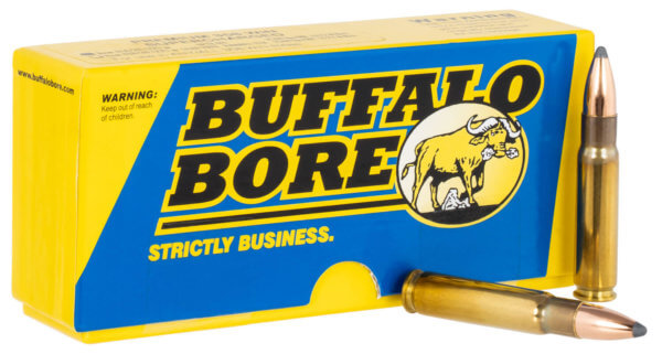 Buffalo Bore Ammunition 41A20 Premium Supercharged Strictly Business 358 Win 225 gr Spitzer Boat-Tail (SBT) 20rd Box