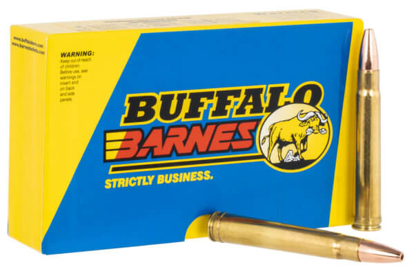 Buffalo Bore Ammunition 54A20 Buffalo-Barnes Strictly Business 375 H&H Mag 300 gr Barnes TSX Lead Free 20rd Box