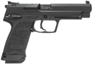 HK 81000363 USP Expert V1 9mm Luger Caliber with 4.25″ Barrel 18+1 Capacity Overall Black Finish Serrated Trigger Guard Frame Serrated Steel Slide & Polymer Grip Includes 2 Mags