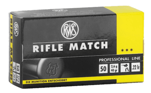 RWS/Umarex 2134225 Rifle Match Professional Line 22 LR 40 gr Lead Round Nose (LRN) 50rd Box