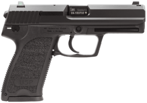 HK 81000308 USP V1 9mm Luger 15+1 4.25″ Polygonal Rifled Barrel Black Serrated Slide Black Polymer Frame w/Serrated Trigger Guard Black Polymer Grips Right Hand
