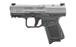 Canik HG5610TN TP9 Elite Subcompact 9mm Luger 3.60″ 15+112+1 Black Frame with with Optic Cut Tungsten Gray Cerakote Steel Slide Interchangeable Backstrap Grip & Picatinny Rail