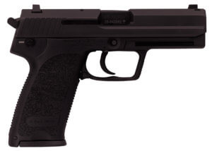 HK 81000320 USP V7 LEM 40 S&W Caliber with 4.25 Barrel  10+1 Capacity  Overall Black Finish  Serrated Trigger Guard Frame  Serrated Steel Slide & Polymer Grip Includes 2 Mags”