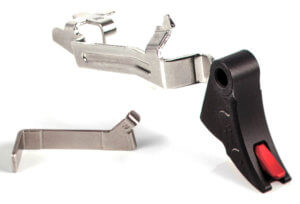 ZEV CFTPROBAR5GBR Pro Trigger BAR Kit Curved with Red Safety for Glock 17 19 19x 26 34 Gen5