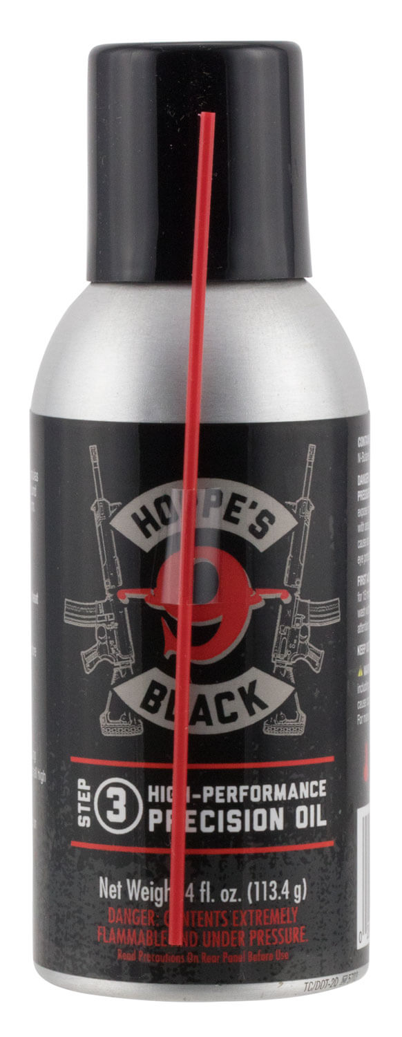 Hoppe’s HBL4A Black Precision Oil Lubricates and Protects Against Corrosion 4 oz. Aerosol Can with Extension Tube