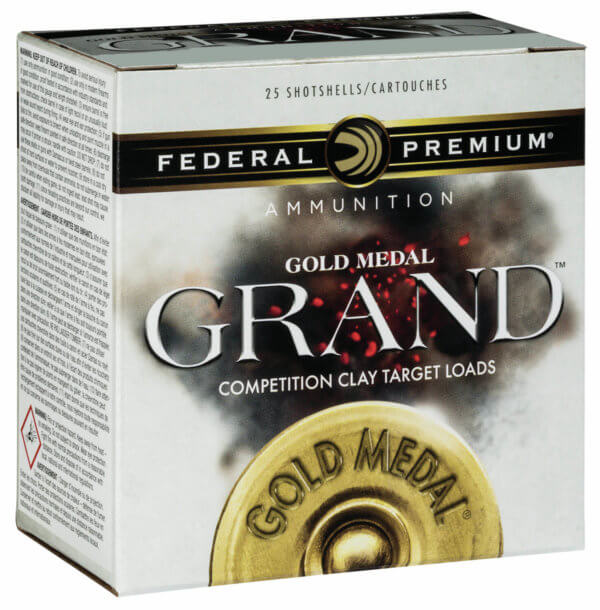 Federal GMT1188 Premium Gold Medal Paper 12 Gauge 2.75″ 1 1/8 oz 1200 fps 8 Shot 25rd Box