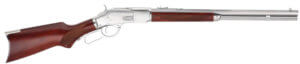 Taylors & Company 550232 1873  45 Colt (LC) Caliber with 10+1 Capacity  20 Barrel  Silver Metal Finish & Walnut Fixed Pistol Grip Stock Right Hand (Full Size)”