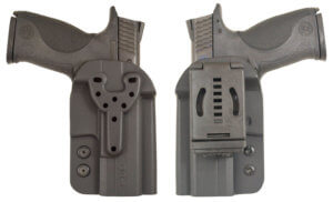 Comp-Tac C57300000NQ2N QB OWB Size 02 Black Kydex Belt Clip Fits Ruger SR9/Glock 40/Beretta APX/Glock 22 Gen5 Ambidextrous