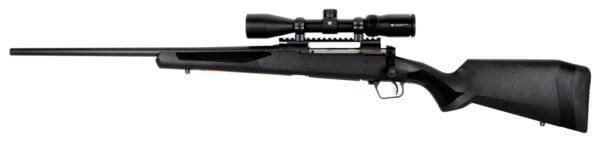Savage Arms 57319 110 Apex Hunter XP 243 Win 4+1 22″ Matte Black Metal Synthetic Stock Vortex Crossfire II 3-9x40mm Scope Left Hand